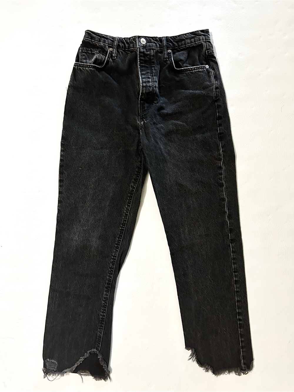 We The Free Black Straight-Leg Jeans size 27
